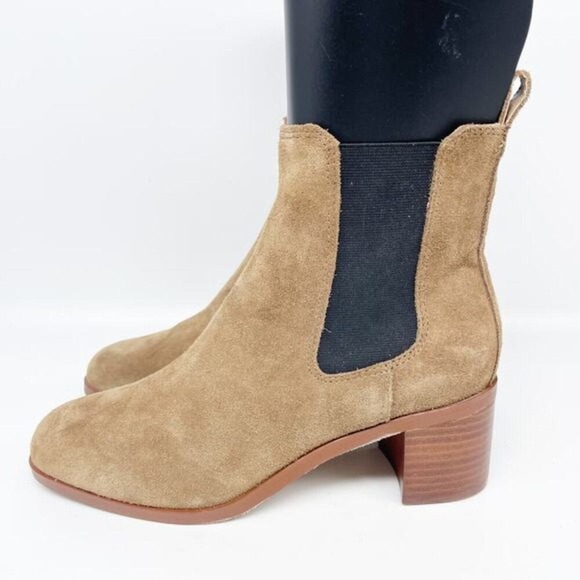 Steve Madden Women's Rhiannon Chelsea Boot Cognac Suede Size 8M - Picture 6 of 15